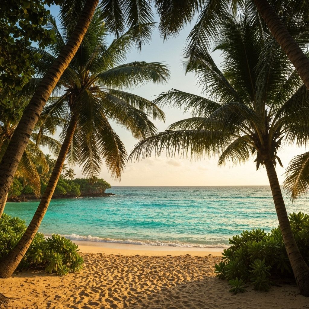 Tropical Paradise Scene